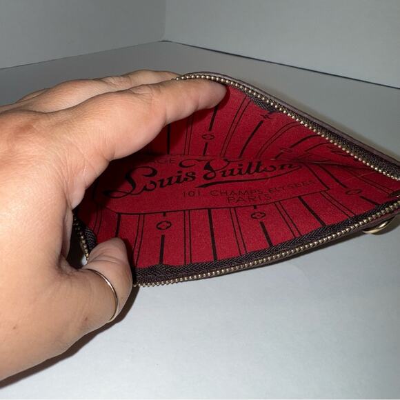 LOUIS VUITTON leather bag add on designer monogram wallet (small) - Picture 3 of 4